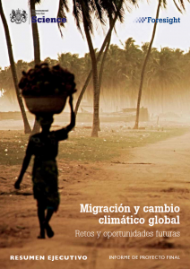 Informe sobre la migracion y cambio climatico global