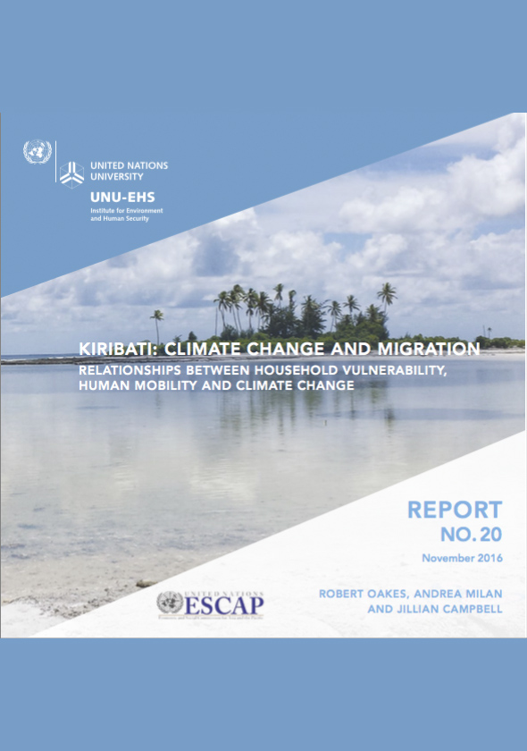 Kiribati: Climate Change and Migration - Relationships Between Household Vulnerability, Human Mobility and Climate Change