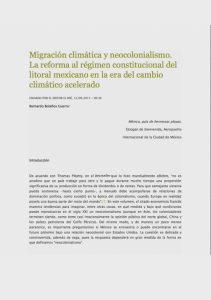 La reforma al régimen constitucional del litoral mexicano en la era del cambio climático acelerado