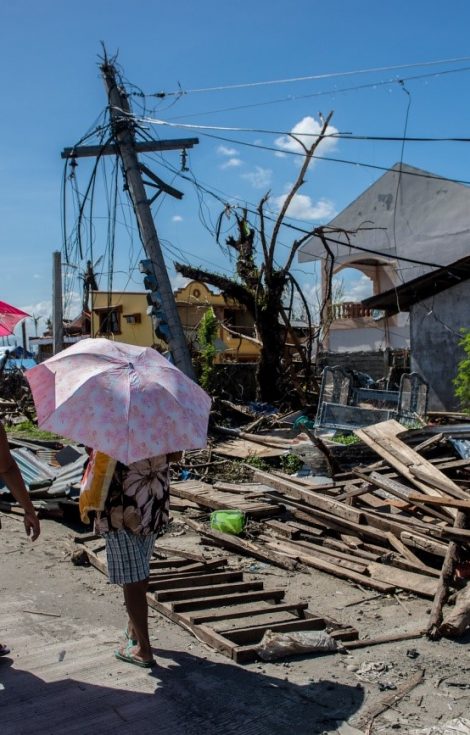 Daños causados por el Tifón Haiyan en Filipinas (Fotografía de: Asian Devlopment Bank)