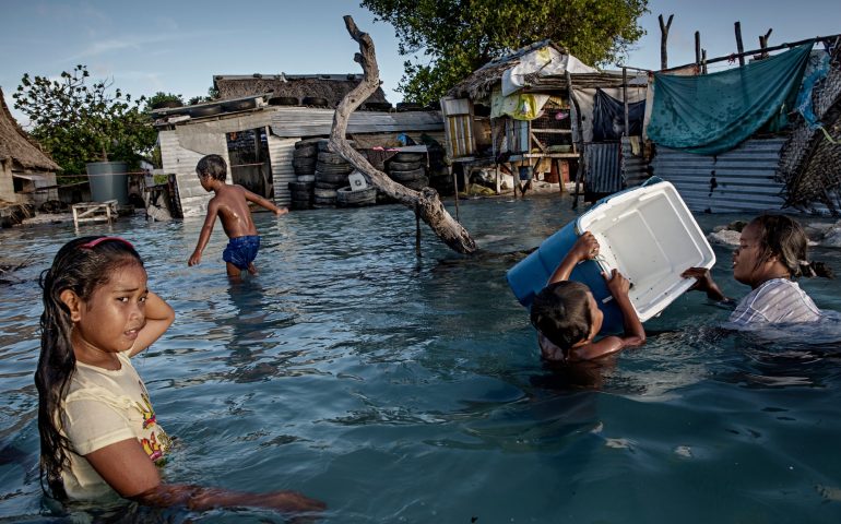 refugiados climáticos ante la subida del nivel del mar